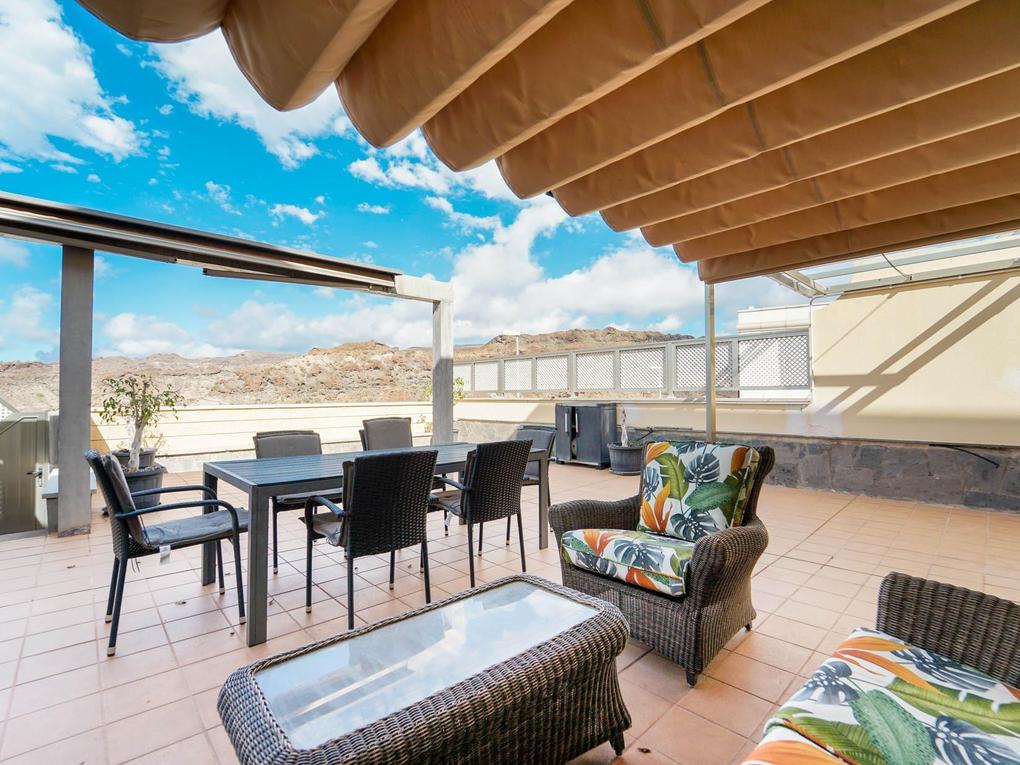 Terrasse : Duplex zu kaufen in Las Brisas,  Puerto Rico, Gran Canaria   : Ref 05699-CA