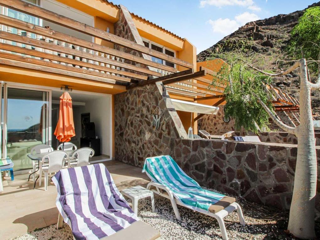 Terrasse : Dupleks  til salgs i Residencial Tauro,  Tauro, Morro del Guincho, Gran Canaria med garasje : Ref 05705-CA