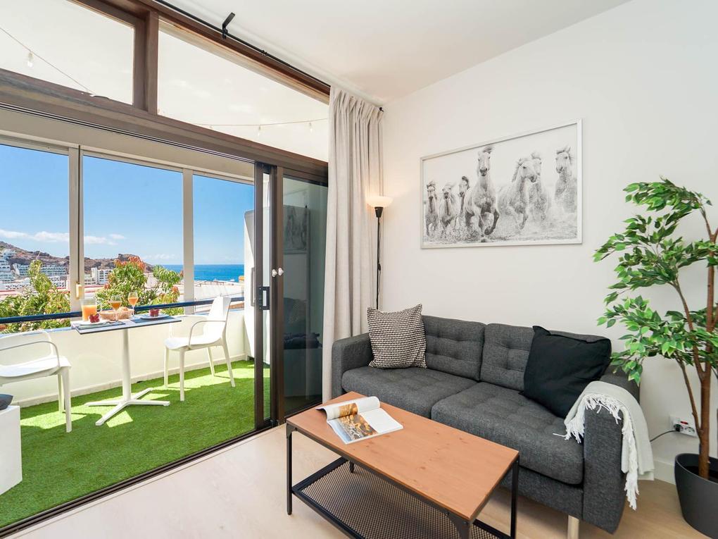 Studio to rent in Puerto Sol,  Puerto Rico, Gran Canaria  with sea view : Ref 05754-CA