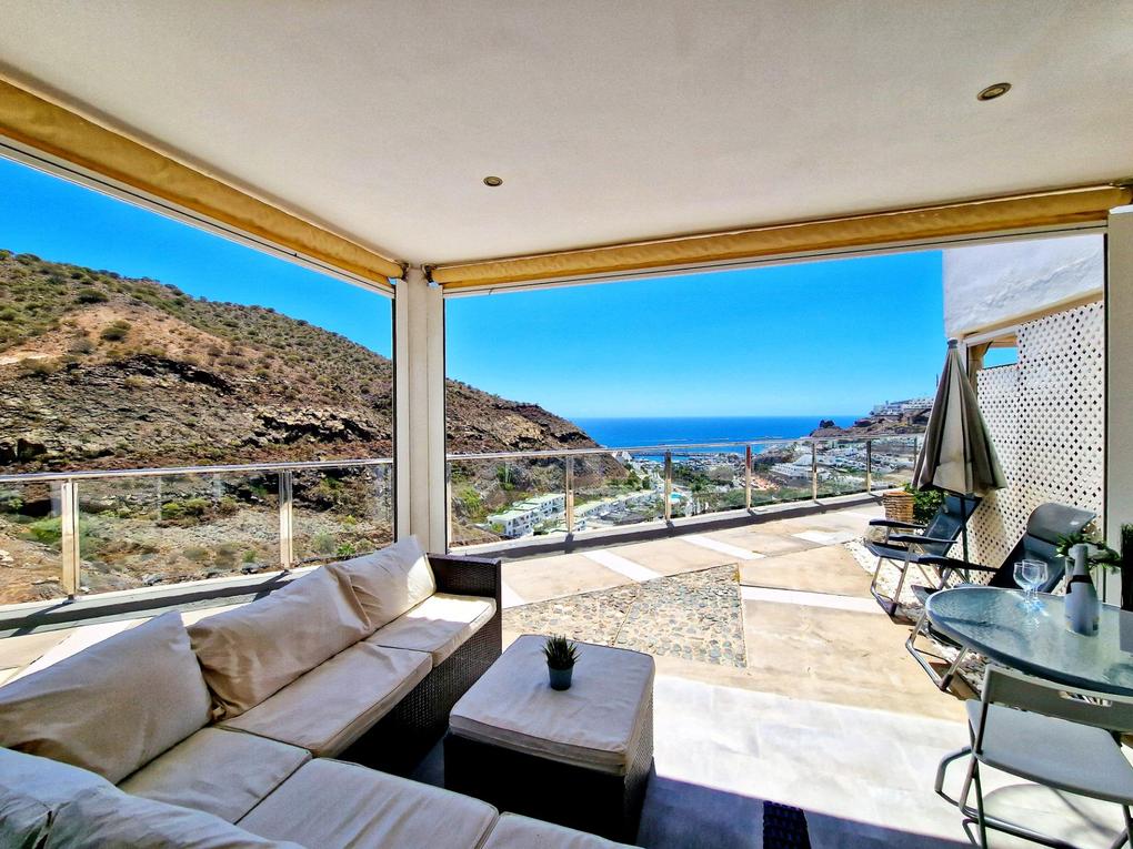 Apartamento en venta en  Puerto Rico, Barranco Agua La Perra, Gran Canaria  con vistas al mar : Ref A874SI