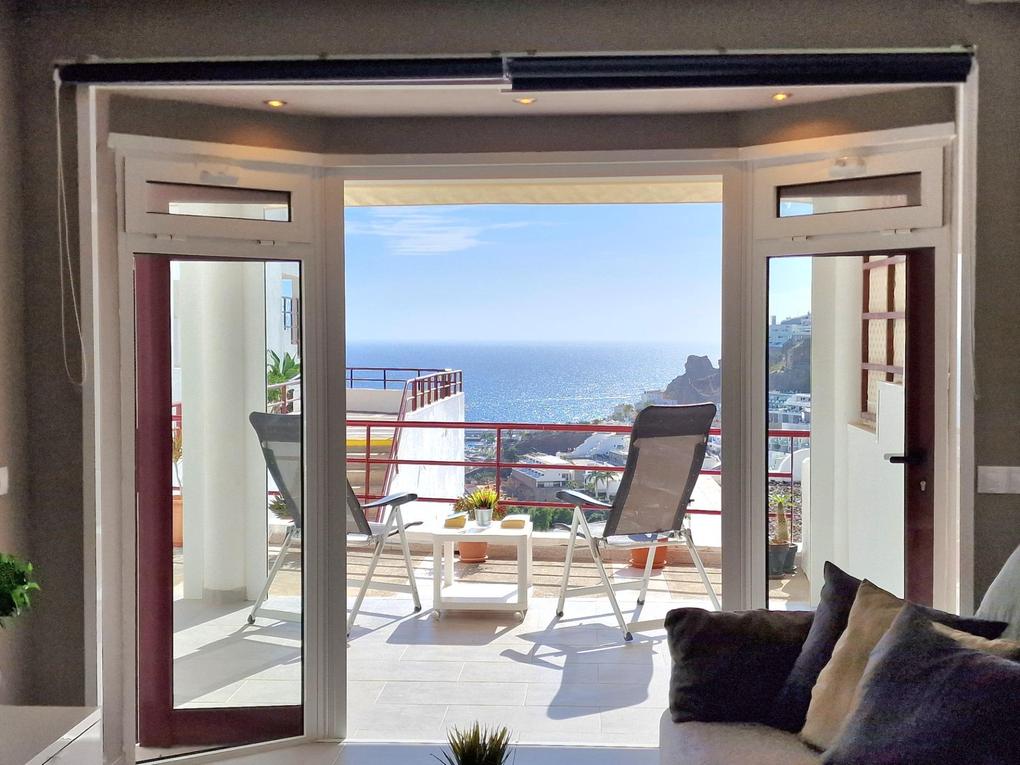 Lägenhet  till salu  i  Puerto Rico, Barranco Agua La Perra, Gran Canaria med havsutsikt : Ref A872SI