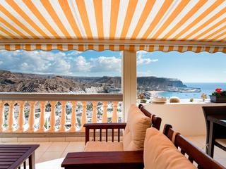 Terrasse : Leilighet  til salgs i Monseñor,  Playa del Cura, Gran Canaria med havutsikt : Ref 05685-CA