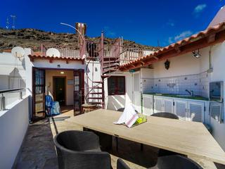 Terrasse : Haus zu kaufen in  Mogán, Puerto y Playa de Mogán, Gran Canaria  mit Meerblick : Ref 05649-CA
