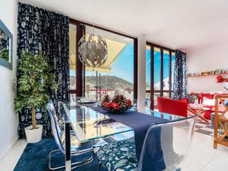 Wohn-/Esszimmer : Apartment  zu kaufen in Inagua,  Puerto Rico, Barranco Agua La Perra, Gran Canaria mit Meerblick : Ref 05702-CA