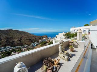 Terrass : Lägenhet till salu  i Malibu,  Puerto Rico, Barranco Agua La Perra, Gran Canaria  med havsutsikt : Ref 05738-CA