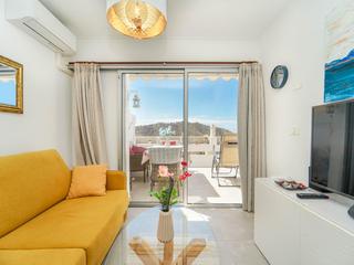 Woonkamer : Appartement te koop in Malibu,  Puerto Rico, Barranco Agua La Perra, Gran Canaria  met zeezicht : Ref 05738-CA