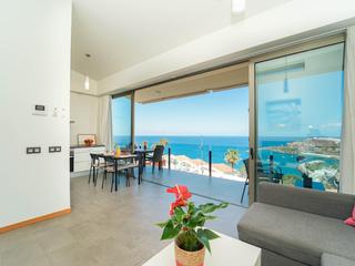 Woonkamer : Appartement te koop in Residencial Ventura,  Arguineguín, Loma Dos, Gran Canaria  met garage : Ref 05757-CA
