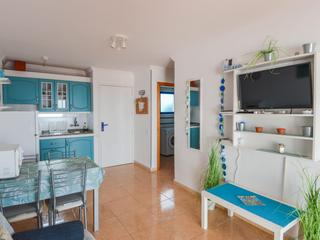 Woonkamer : Appartement  te koop in  Patalavaca, Gran Canaria met zeezicht : Ref S0035