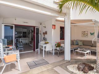 Terrasse : Apartment zu kaufen in  Puerto Rico, Barranco Agua La Perra, Gran Canaria  mit Meerblick : Ref S0054