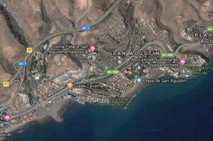 San Agustín property area is south Gran Canaria