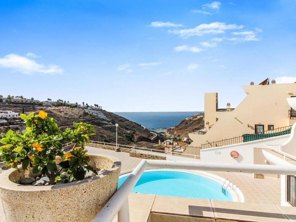 Appartement à louer à Lairaga,  Puerto Rico, Gran Canaria  avec vues sur mer : Ref 4048