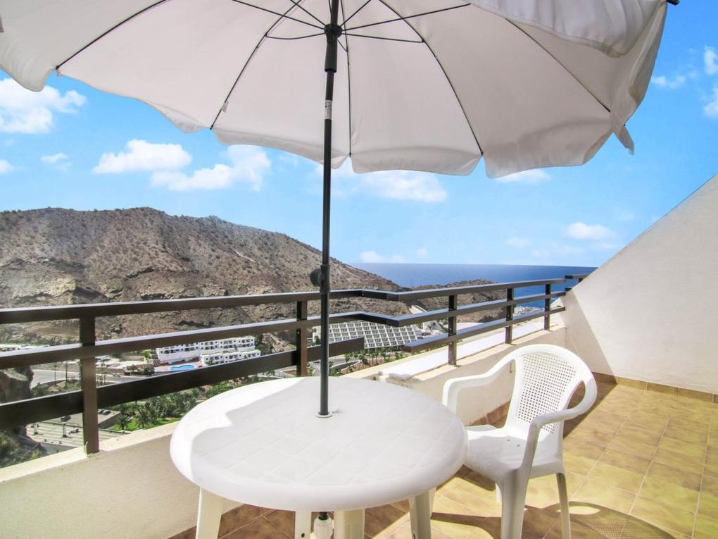 Terrasse : Leilighet  til salgs i Jacaranda,  Puerto Rico, Gran Canaria med havutsikt : Ref 05055-CA