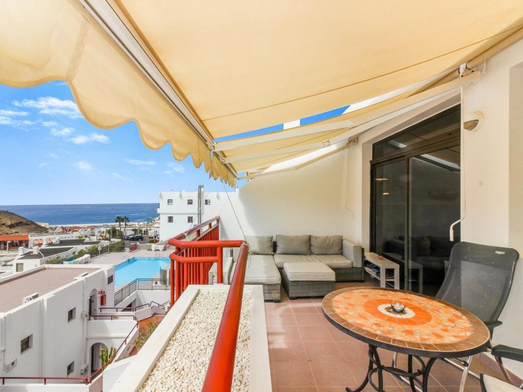 Lägenhet för uthyrning i Inagua,  Puerto Rico, Gran Canaria  med havsutsikt : Ref 05413-CA