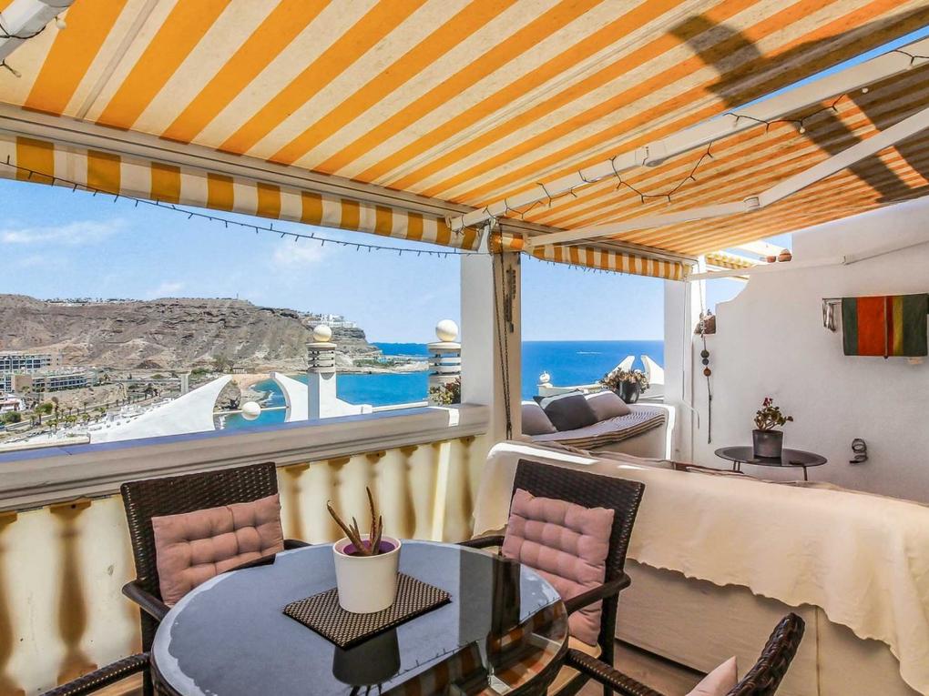 Terrace : Apartment  for sale in Monseñor,  Playa del Cura, Gran Canaria with sea view : Ref 05450-CA