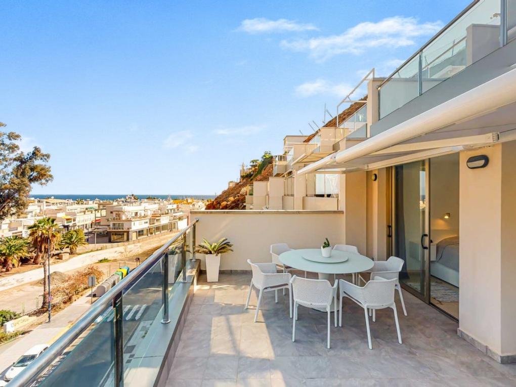 Terrace : Apartment  for sale in Rivera del Puerto,  Mogán, Puerto y Playa de Mogán, Gran Canaria with garage : Ref 05460-CA