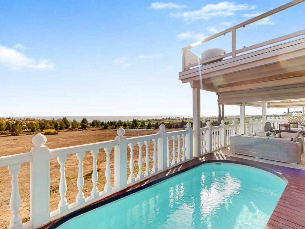 Swimming pool : Single family house  for sale in  Meloneras, el Hornillo, Gran Canaria with sea view : Ref 05504-CA