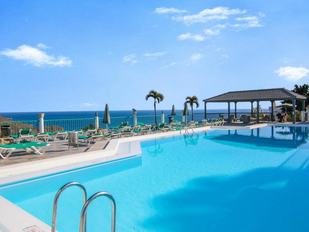 Svømmebasseng : Leilighet  til salgs i Monte Paraiso,  Puerto Rico, Gran Canaria med havutsikt : Ref 05485-CA