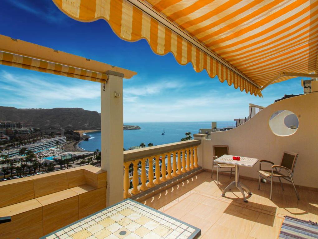 Utsikt : Lägenhet till salu  i Monseñor,  Playa del Cura, Gran Canaria  med havsutsikt : Ref 05555-CA