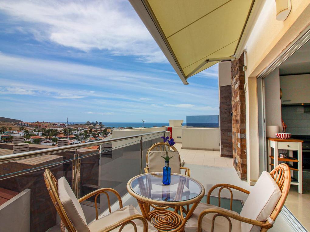 Terrasse : Appartement en vente à  Arguineguín, Loma Dos, Gran Canaria  avec garage : Ref 05600-CA