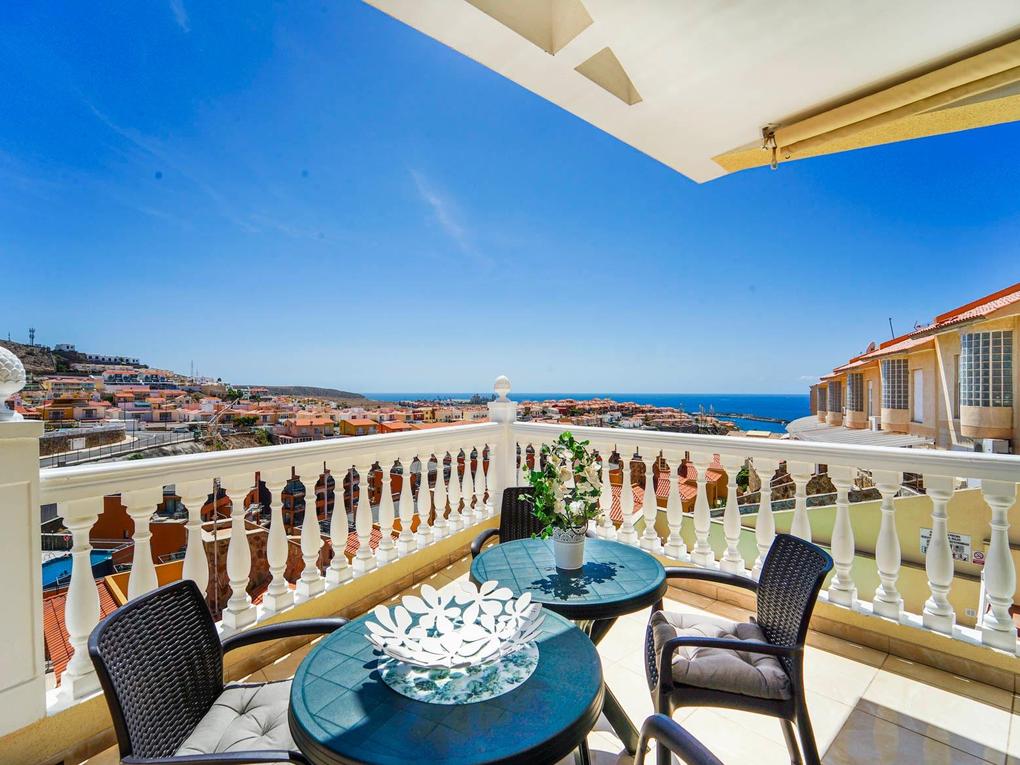 Terrace : Apartment  for sale in  Patalavaca, Gran Canaria with sea view : Ref 05626-CA