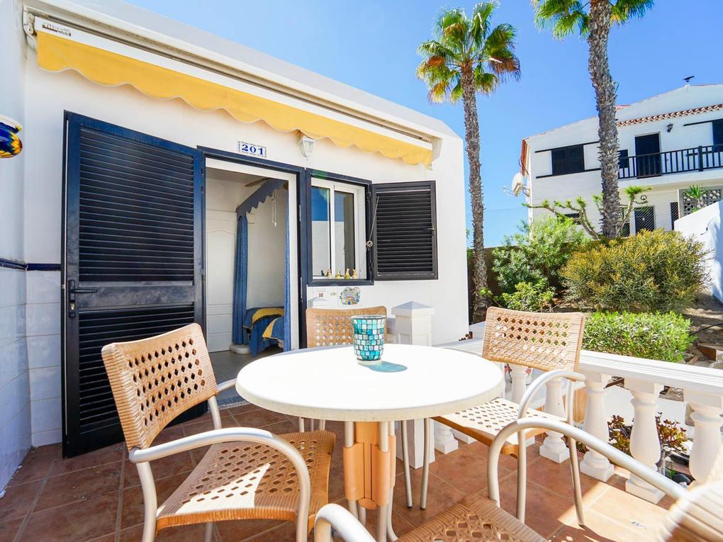 Terrass : Lägenhet till salu  i Solemio,  Patalavaca, Gran Canaria  med havsutsikt : Ref 05635-CA