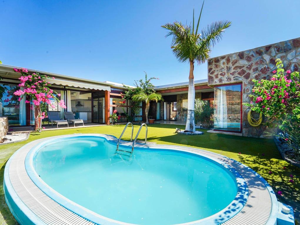Pool : Villa  till salu  i Anfi Tauro,  Tauro, Gran Canaria med garage : Ref 05653-CA