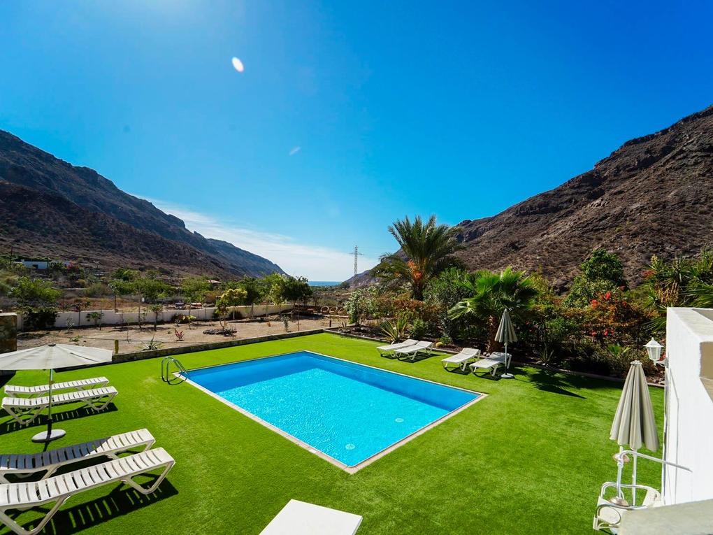 Swimming pool : Duplex for sale in Naranjos,  Mogán, Barranco de Mogán, Gran Canaria   : Ref 05666-CA
