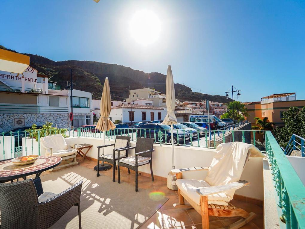 Terras : Appartement  te koop in Norias,  Mogán, Puerto y Playa de Mogán, Gran Canaria  : Ref 05698-CA