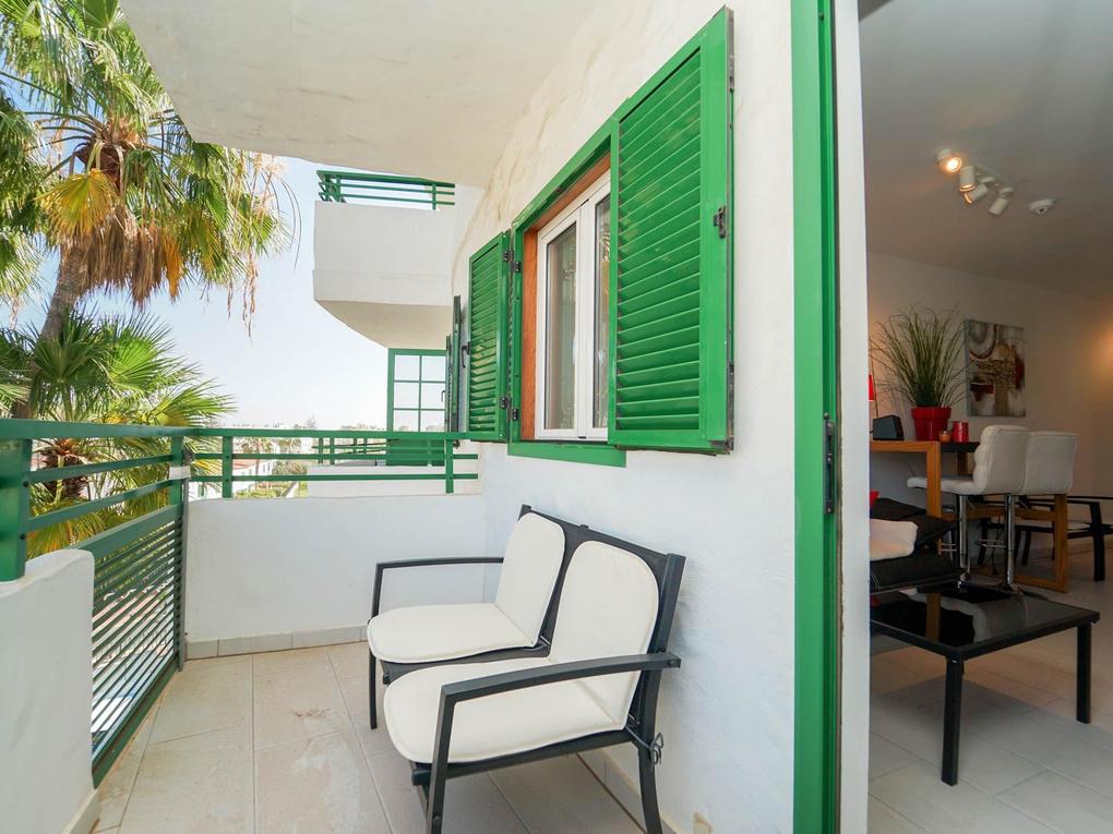 Balkon : Apartment zu kaufen in Playa Bonita,  Playa del Inglés, Gran Canaria  mit Meerblick : Ref 05744-CA