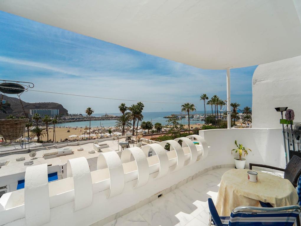 Terrasse : Appartement  en vente à Navesa,  Puerto Rico, Gran Canaria avec vues sur mer : Ref 05747-CA