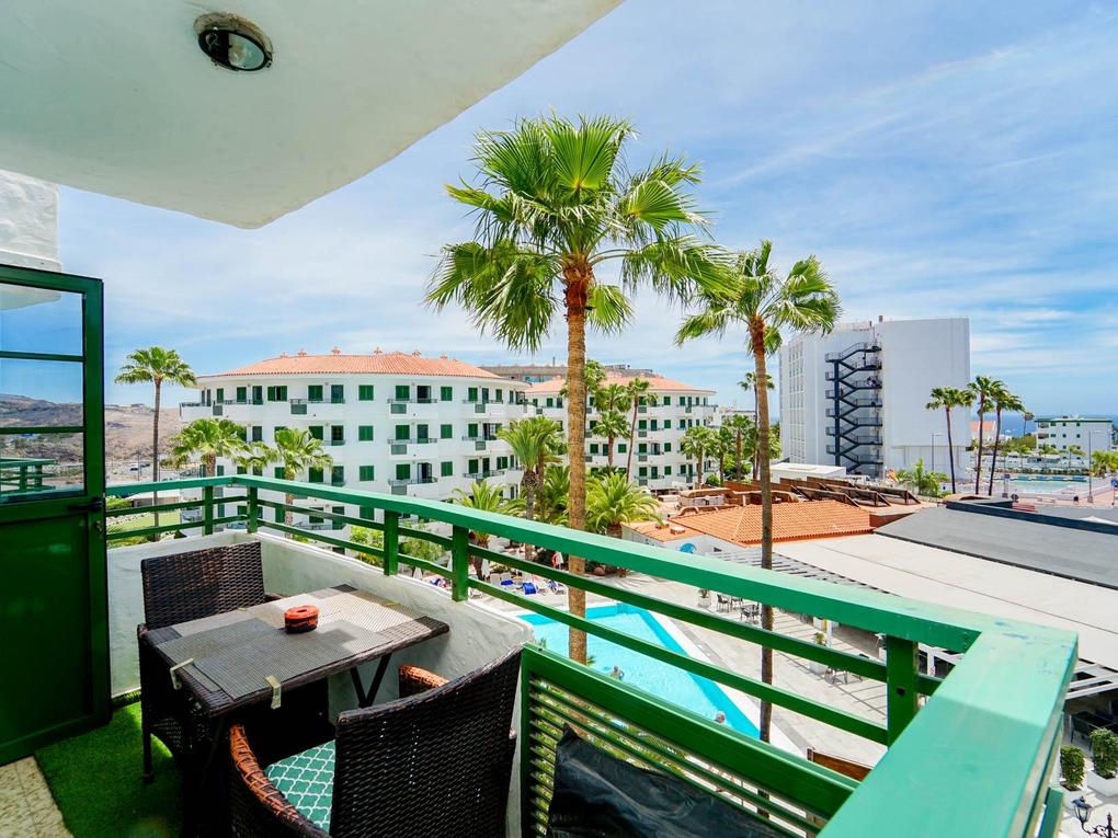 Balcony : Apartment for sale in Playa Bonita,  Pasito Blanco - Santa Agueda, Gran Canaria  with sea view : Ref 05760-CA