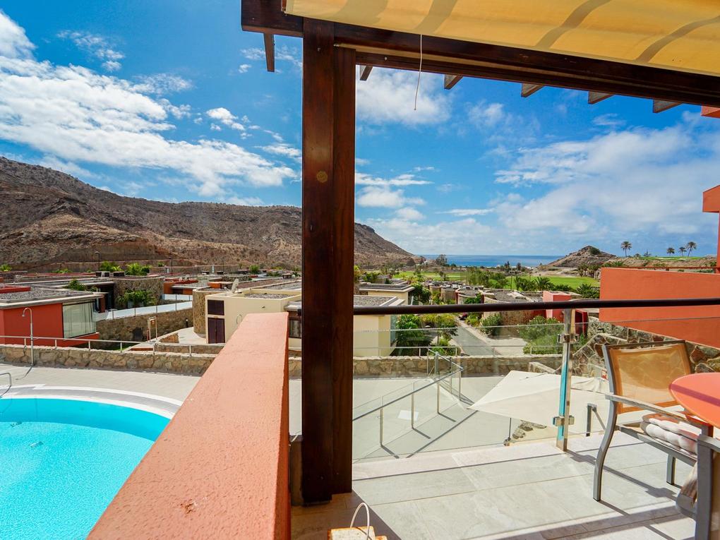 Terrasse : Duplex  zu kaufen in Anfi Zafiro,  Tauro, Gran Canaria mit Meerblick : Ref 05824-CA