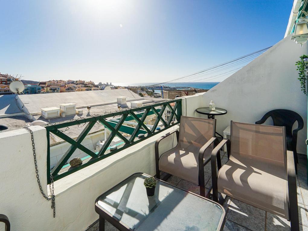 Balkon : Duplexwoning  te koop in Vista Mar,  Patalavaca, Gran Canaria met zeezicht : Ref 05899-CA