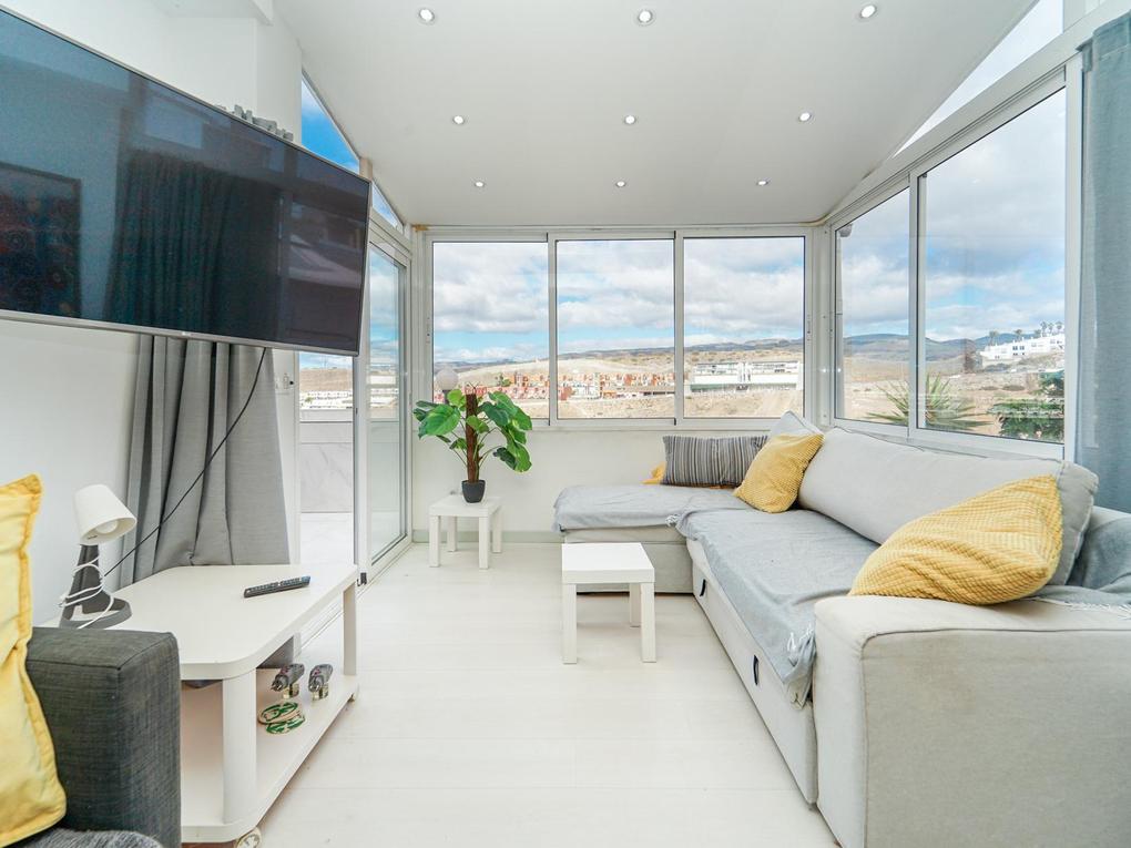 Wohnzimmer : Apartment  zu kaufen in Junquillo,  Puerto Rico, Gran Canaria mit Meerblick : Ref 05873-CA