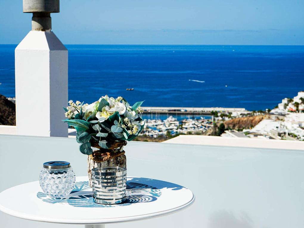 Terrace : Apartment  for sale in Inagua,  Puerto Rico, Gran Canaria with sea view : Ref 06008-CA