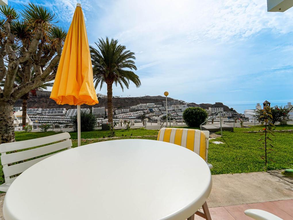 Terrasse : Studioleilighet til salgs i Puerto Plata,  Puerto Rico, Gran Canaria  med havutsikt : Ref 06029-CA