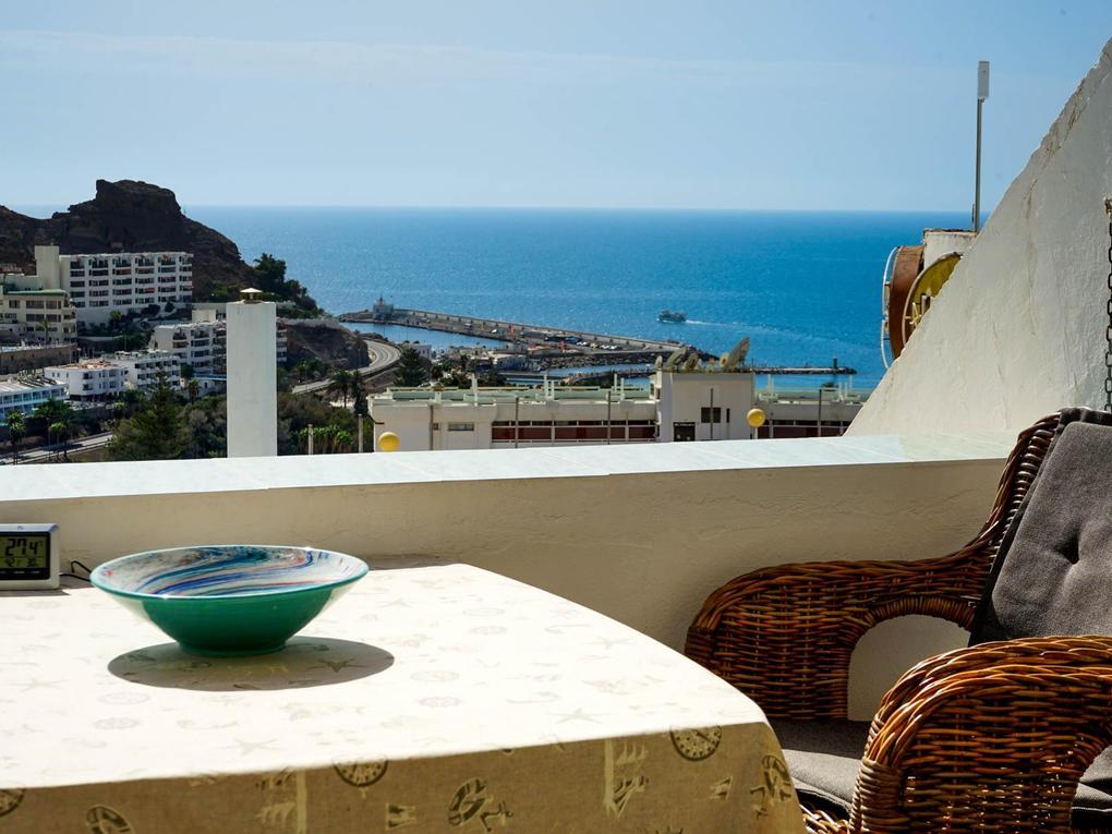 Terrace : Studio  for sale in Puerto Plata,  Puerto Rico, Gran Canaria with sea view : Ref 06028-CA