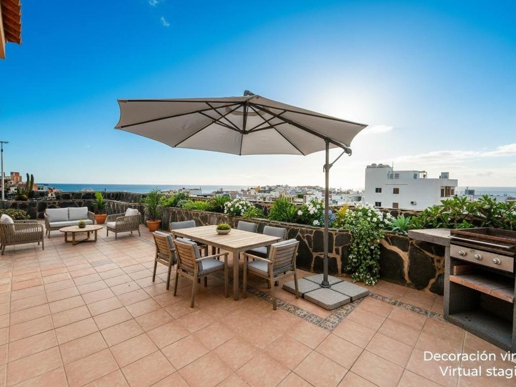 Penthouse  for sale in Casas Rosas,  Arguineguín Casco, Gran Canaria with sea view : Ref 06046-CA
