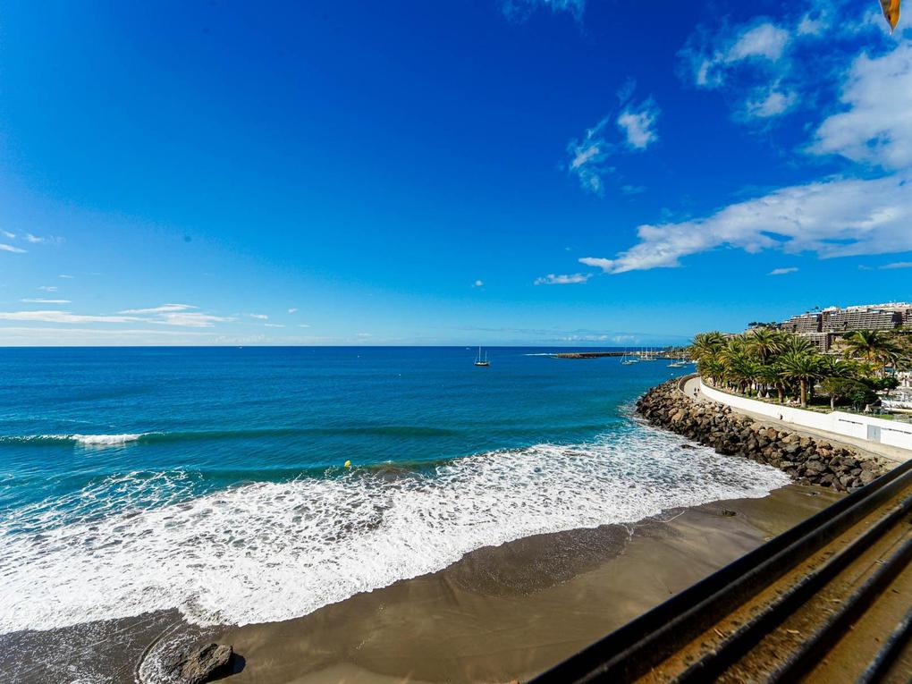 Terraza : Estudio en venta en Don Paco,  Patalavaca, Gran Canaria , en primera línea con vistas al mar : Ref 06051-CA