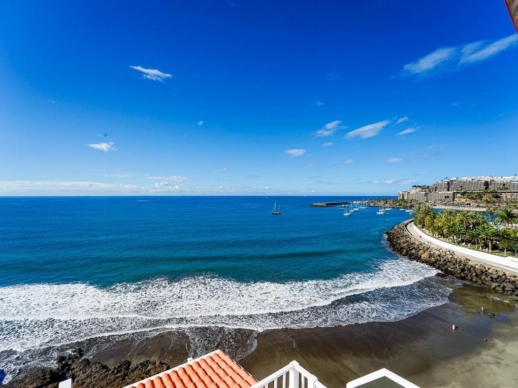 Terrasse : Leilighet  til salgs i Don Paco,  Patalavaca, Gran Canaria med havutsikt : Ref 06052-CA