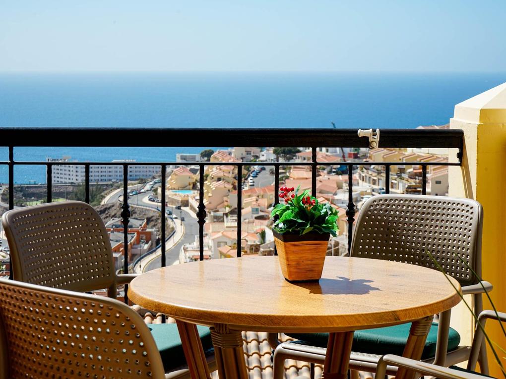 Terrasse : Apartment zu kaufen in Loma Verde,  Patalavaca, Gran Canaria  mit Meerblick : Ref 06067-CA