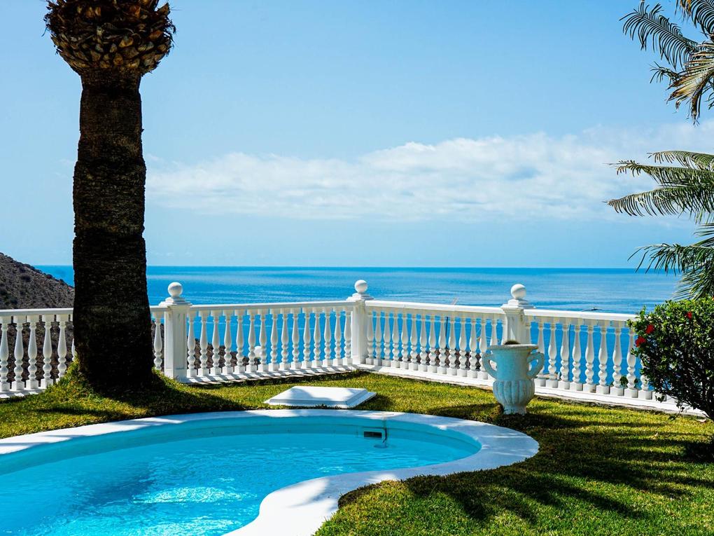 Schwimmbad : Luxusvilla zu kaufen in Vista Atlántico,  Puerto Rico, Gran Canaria  mit Meerblick : Ref 06076-CA