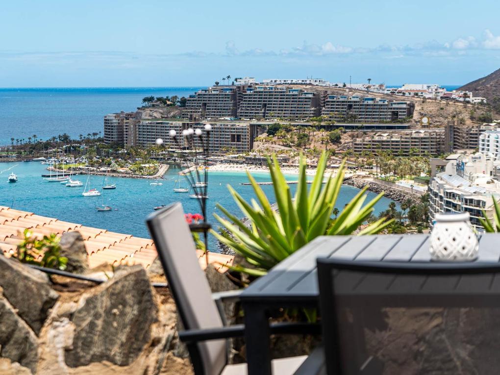 Terrace : Apartment for sale in Terraza Canaria,  Patalavaca, Gran Canaria  with sea view : Ref 06101-CA