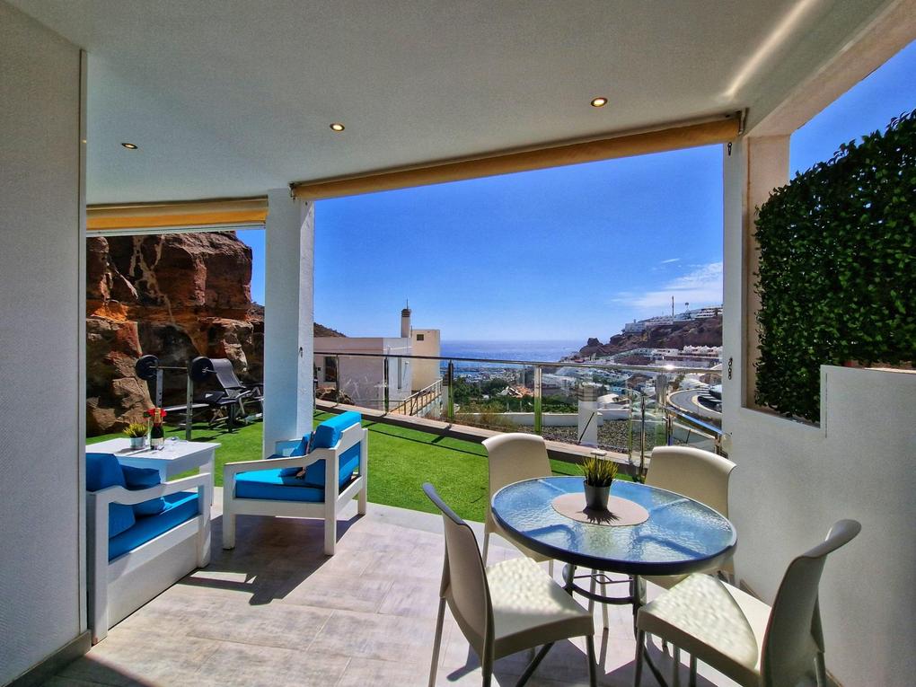 Appartement te koop in  Puerto Rico, Barranco Agua La Perra, Gran Canaria  met zeezicht : Ref A873SI