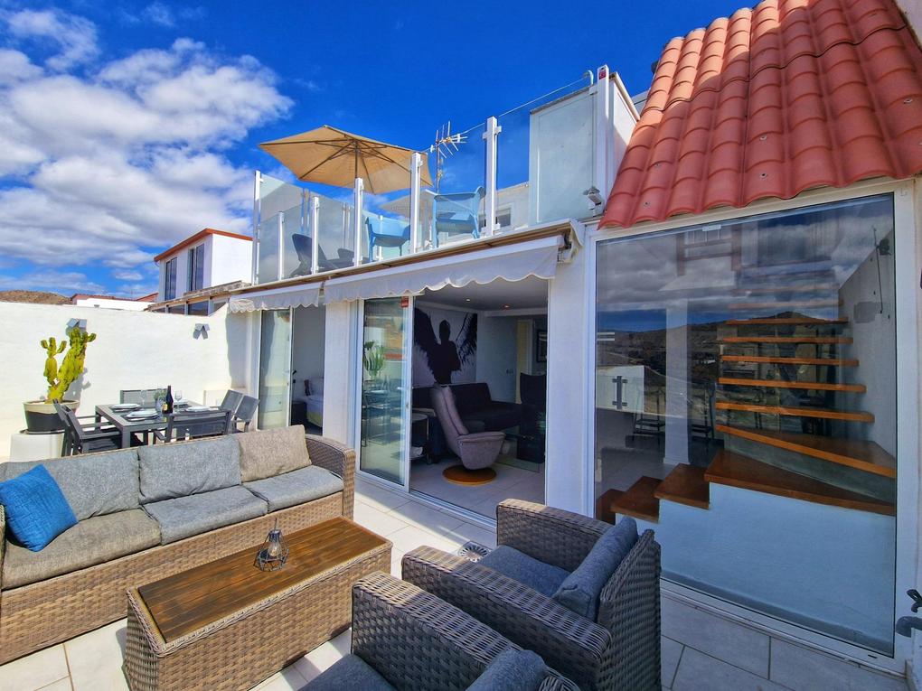 Duplexwoning te koop in  Los Caideros-Anfi del Mar, Gran Canaria , direct aan het water garage mogelijk : Ref D928SI