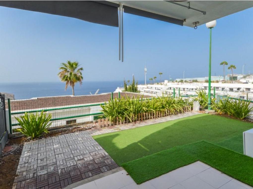 Terrace : Apartment for sale in  Puerto Rico, Gran Canaria  with sea view : Ref APA_3039