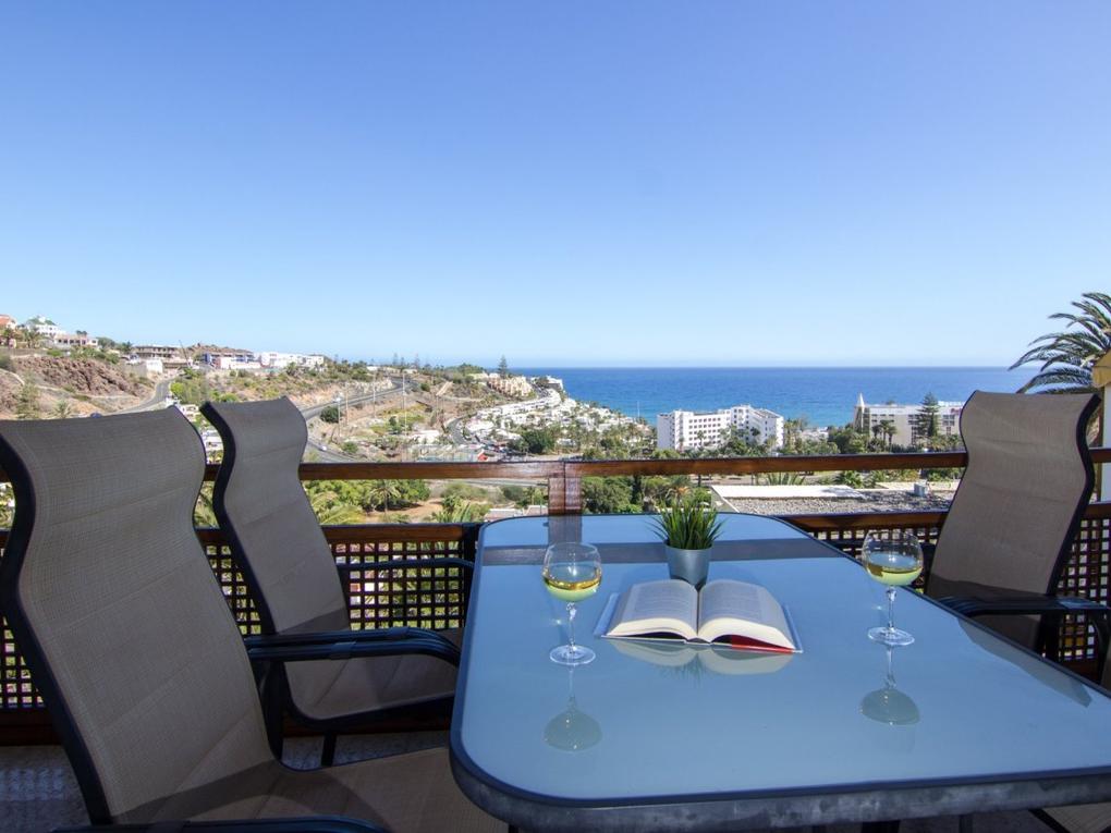 Terraza : Apartamento en venta en  San Agustín, Gran Canaria   : Ref 6688