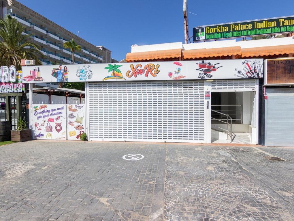 Façade : Local commercial  en vente à  Playa del Inglés, Gran Canaria  : Ref 6962