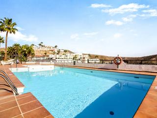 Zwembad : Appartement  te koop in Jacaranda,  Puerto Rico, Gran Canaria met zeezicht : Ref 05055-CA