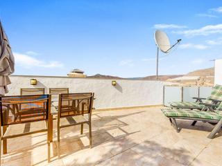 Terrasse : Apartment zu kaufen in Los Caideros,  Patalavaca, Los Caideros, Gran Canaria  mit Meerblick : Ref 05338-CA